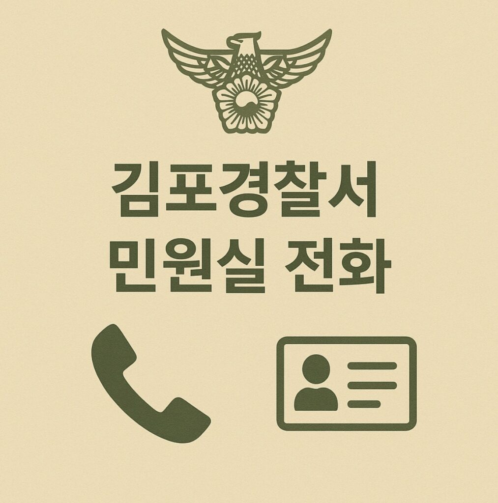 김포경찰서 민원실 전화번호